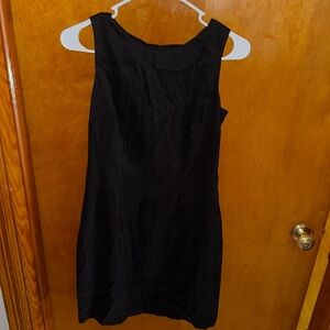 Black fitted cocktail dress